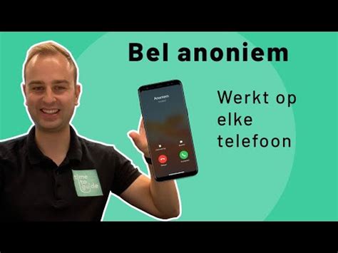 prive bellen|Hoe bel je anoniem